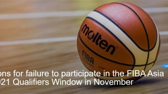 中國籃協(xié)：經過細致研判 已對國際籃聯(lián)的罰單提出申訴